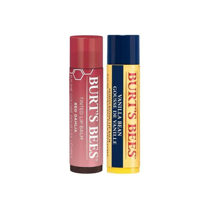 Burt's Bees Nemlendir ve Renklendir Dudak Bakım Seti - Red Dahlia/Vanilya - 1
