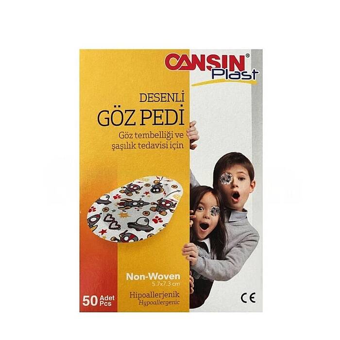 Cansın Plast Desenli Göz Pedi 50'li - 1