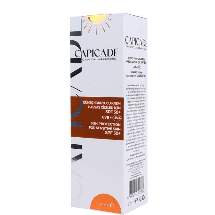 Capicade Güneş Koruyucu Krem Hassas Ciltler İçin SPF 50+ 100 ml - 3