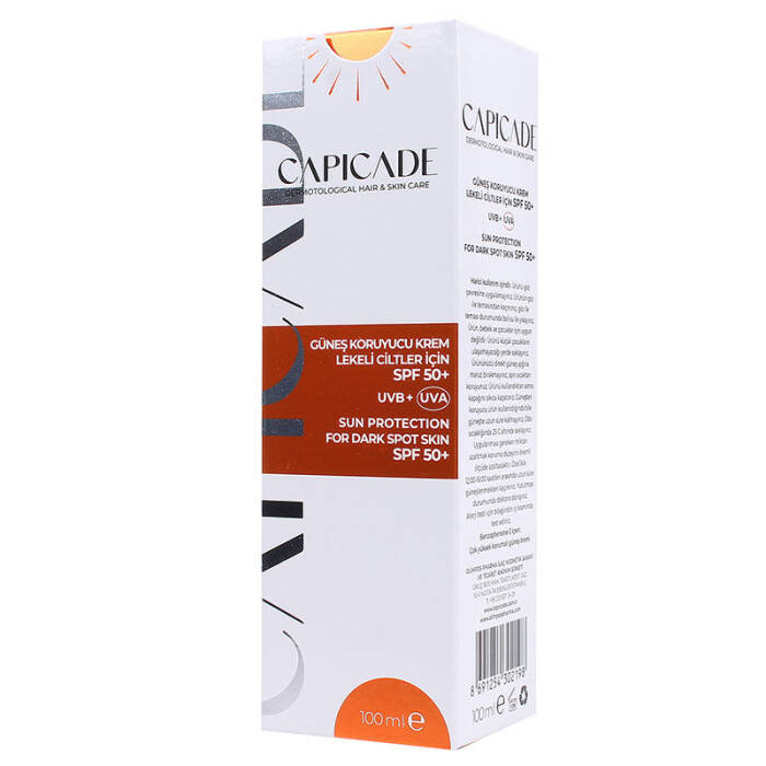 Capicade Güneş Koruyucu Krem Lekeli Ciltler İçin SPF 50+ 100 ml - 3