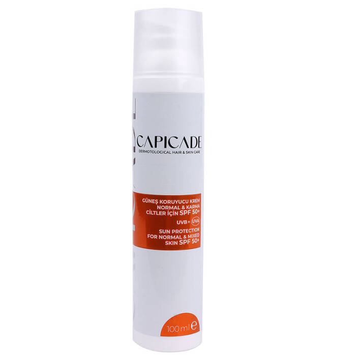 Capicade Güneş Koruyucu Krem Normal & Karma Ciltler İçin SPF 50+ 100 ml - 1