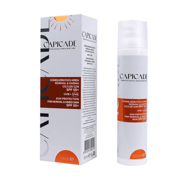 Capicade Güneş Koruyucu Krem Normal & Karma Ciltler İçin SPF 50+ 100 ml - 3