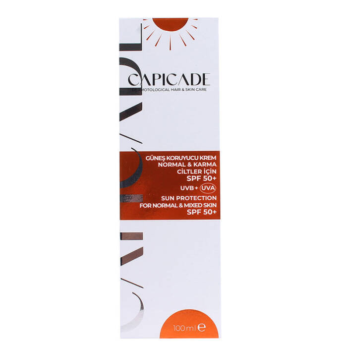 Capicade Güneş Koruyucu Krem Normal & Karma Ciltler İçin SPF 50+ 100 ml - 4