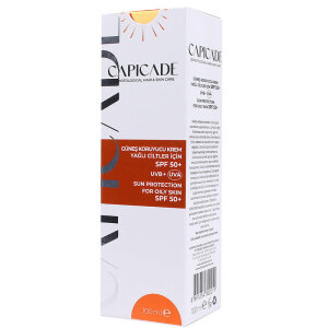 Capicade Güneş Koruyucu Krem Yağlı Ciltler İçin SPF 50+ 100 ml - 3