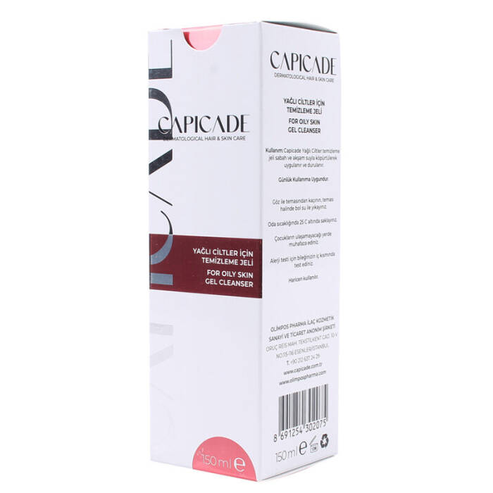 Capicade Yağlı Ciltler İçin Temizleme Jeli 150 ml - 1