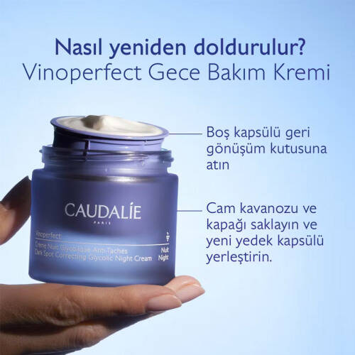 Caudalie Vinoperfect Leke Karşıtı Glikolik Gece Bakım Kremi Yedek Kapsül 50 ml - 3