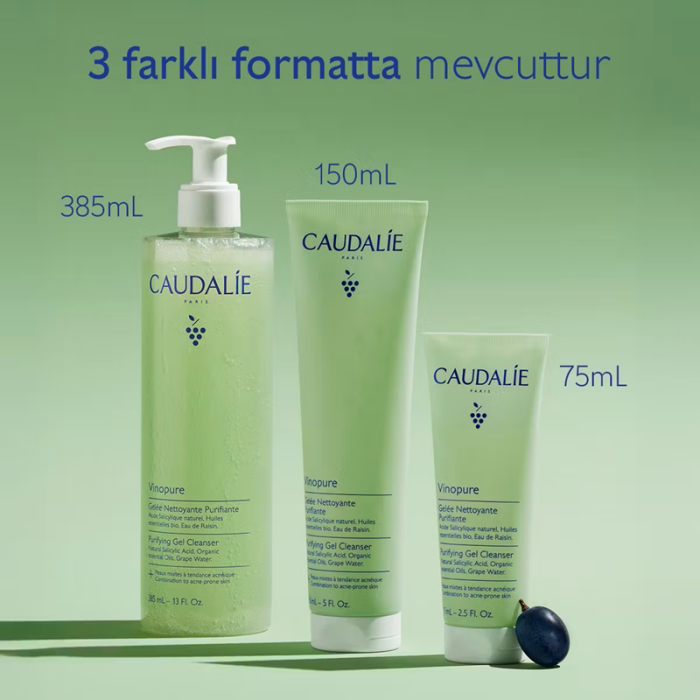 Caudalie Vinopure Arındırıcı Temizleme Jeli 385 ml - 3
