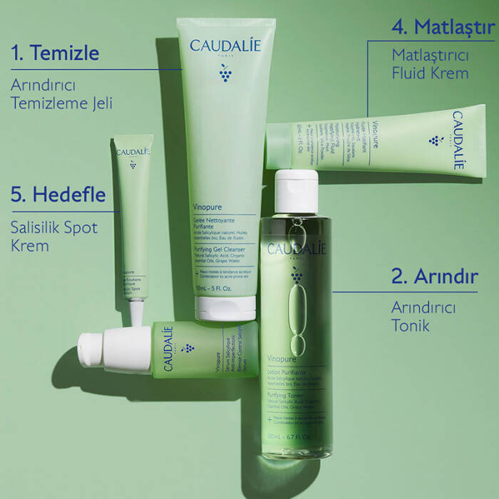 Caudalie Vinopure Arındırıcı Temizleme Jeli 75 ml - 3