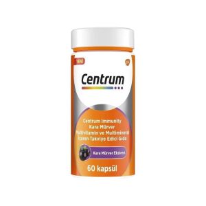 Centrum Immunity Kara Mürver Multivitamin ve Mineral 60 Kapsül - Centrum