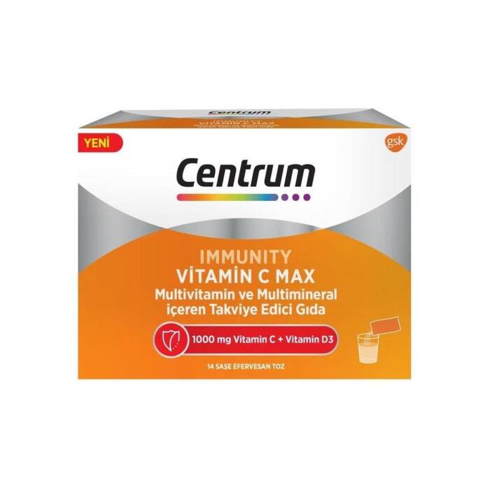 Centrum Immunity Vitamin C Max 14 Saşe Efervesan Toz - 1