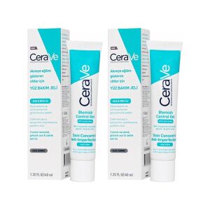 CeraVe AHA&BHA Akneye Eğilim Gösteren Ciltler İçin Yüz Bakım Jeli x 2 Adet - CeraVe