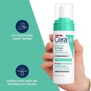 CeraVe Balancing Air Foam Yüz Temizleyici Köpük 148 ml - 3