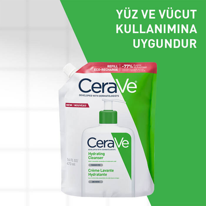 CeraVe Nemlendiren Temizleyici Refill 473 ml - 2