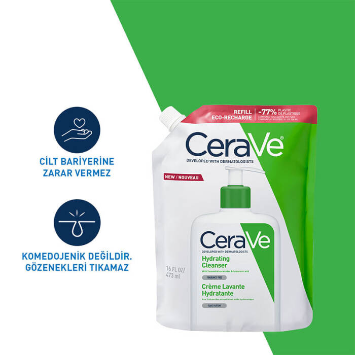 CeraVe Nemlendiren Temizleyici Refill 473 ml - 7