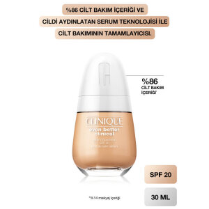 Clinique Even Better Clinical Serum Fondöten SPF20 30 ml CN 18 Cream Whip - 4