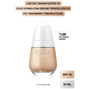Clinique Even Better Clinical Serum Fondöten SPF20 30 ml CN 40 Cream Chamois - 2