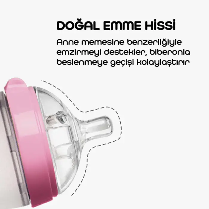 Comotomo Antikolik Yavaş Akışlı Silikon Biberon 0-3 Ay Yenidoğan 150 ml - Yeşil - 7