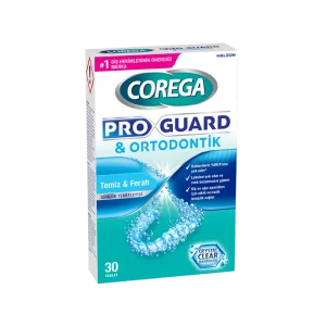 Corega Pro Guard & Ortodontik Günlük Diş Protezi Temizleyici 30 Tablet - Corega