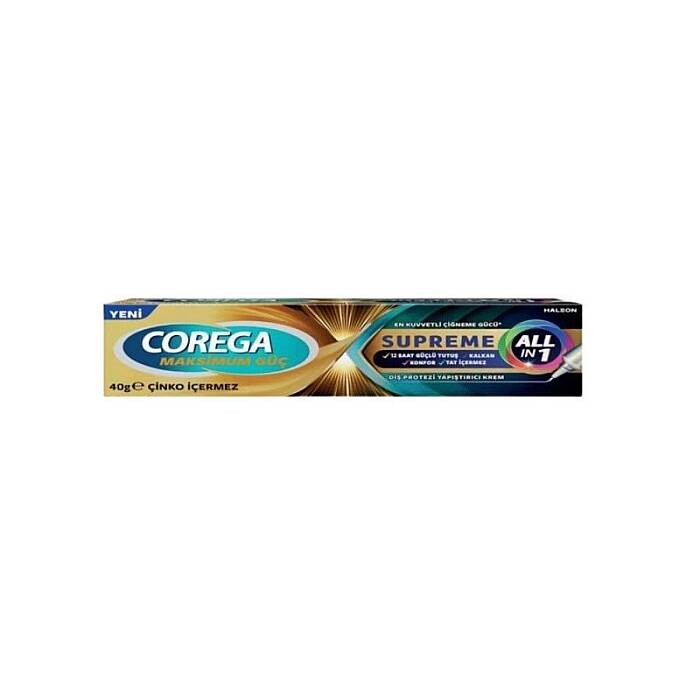 Corega Supreme Diş Protezi Yapıştırıcı Krem 40 gr - 1