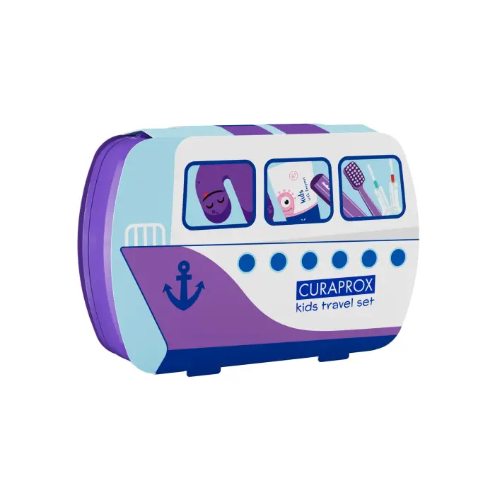 Curaprox Kids Travel Set - Mor - 1
