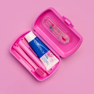 Curaprox Kids Travel Set - Pembe - 5