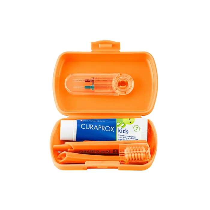 Curaprox Kids Travel Set - Turuncu - 2