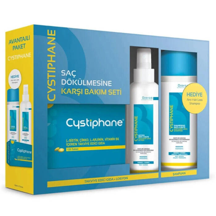 Cystiphane Saç Dökülmesine Karşı Bakım Seti 3'lü - 1