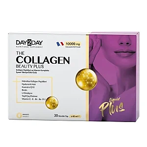 Day2Day The Collagen Beauty Plus Mango Aromalı 30 Tüp x 40 ml - Day2Day