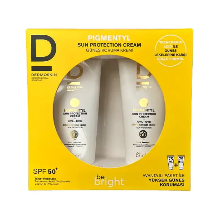 Dermoskin Be Bright Pigmentyl Güneş Kremi SPF50+ 2 x 75 ml - 1