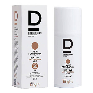 Dermoskin Be Bright SPF50+ Likit Fondöten 33 ml - Light - 4