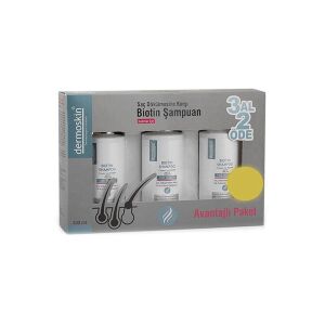 Dermoskin Biotin Kadınlar İçin Saç Dökülmesine Karşı Şampuan 200 ml - 3 Al 2 Öde - Dermoskin