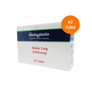 Dermoskin Medohbiotin 5 mg 60 Tablet 2'li Paket - Dermoskin