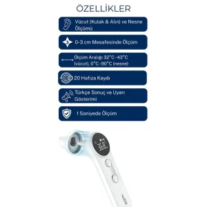 Direct Nexus Dual Kulaktan ve Alından Ateş Ölçer - 2