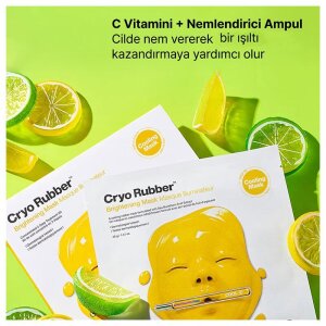 Dr. Jart+ Cryo Rubber Brightening Aydınlık Görünüm Etkili C Vitaminli Yüz Maskesi 40 g + 4 g - 2