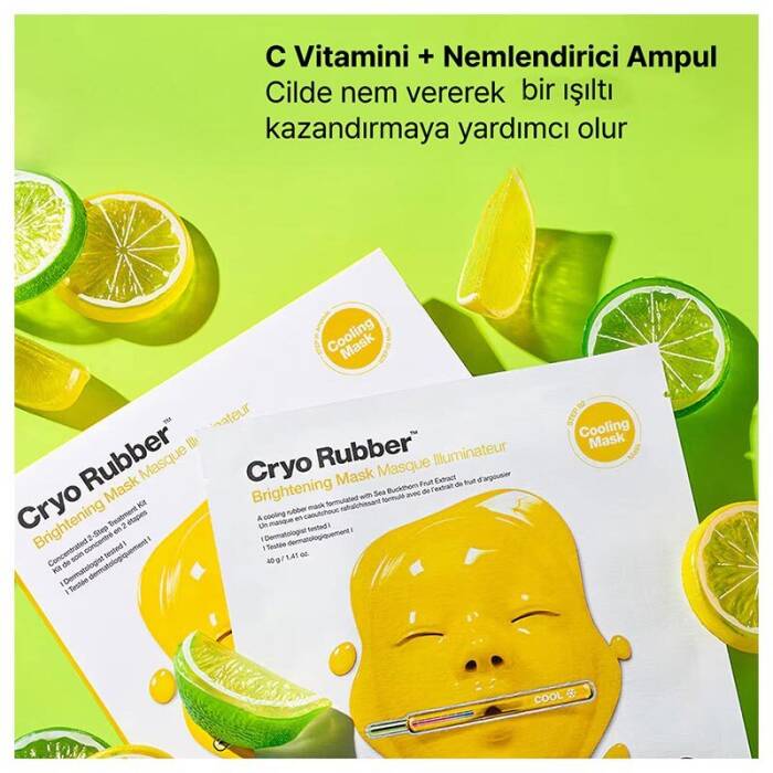 Dr. Jart+ Cryo Rubber Brightening Aydınlık Görünüm Etkili C Vitaminli Yüz Maskesi 40 g + 4 g - 2