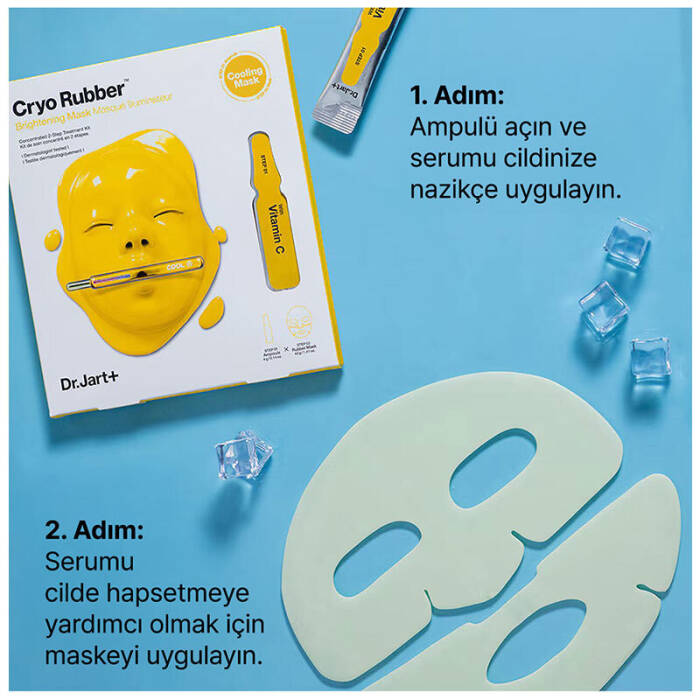 Dr. Jart+ Cryo Rubber Brightening Aydınlık Görünüm Etkili C Vitaminli Yüz Maskesi 40 g + 4 g - 3