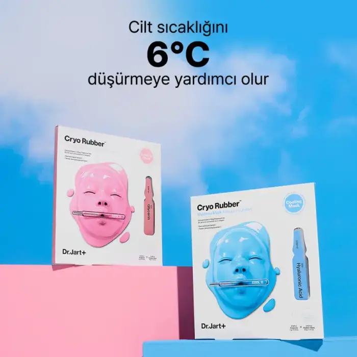 Dr. Jart+ Cryo Rubber Hyaluronik Asitli Nemlendirici Yüz Maskesi 4 g + 40 g - 8