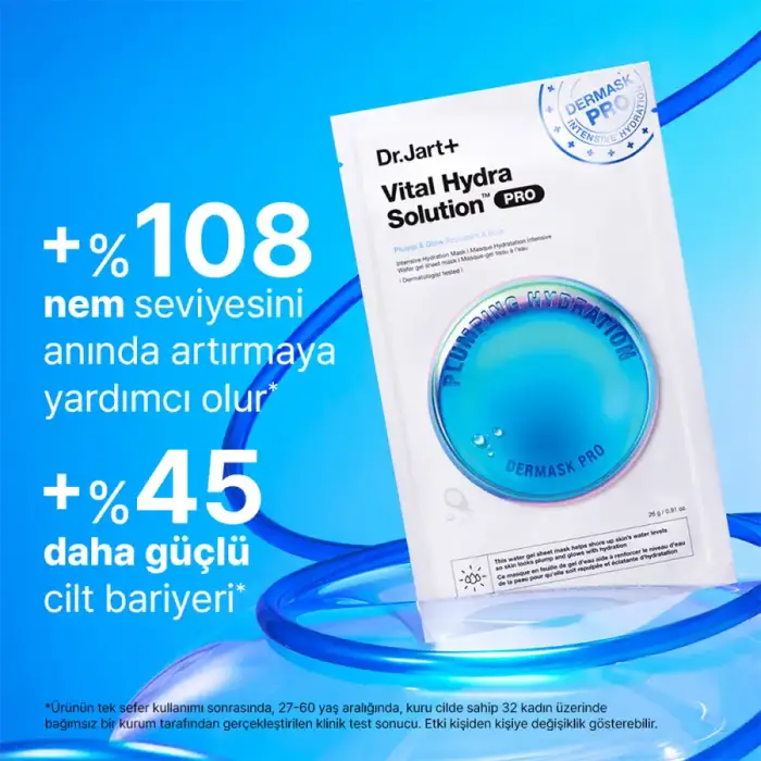 Dr. Jart+ Dermask Vital Hydra Solution PRO Nemlendirici Yüz Maskesi 26 g - 3