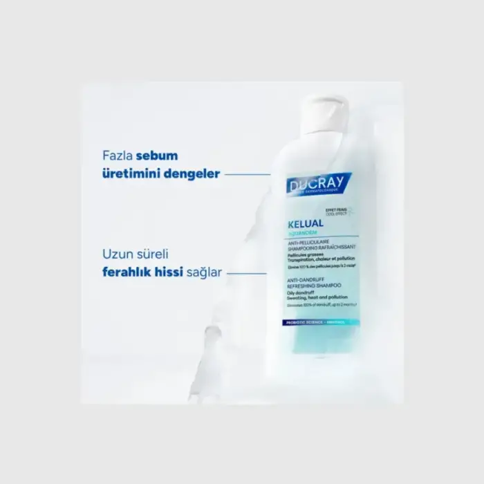 Ducray Kelual Squanorm Kepek Karşıtı & Ferahlatıcı Şampuan 400 ml - 3