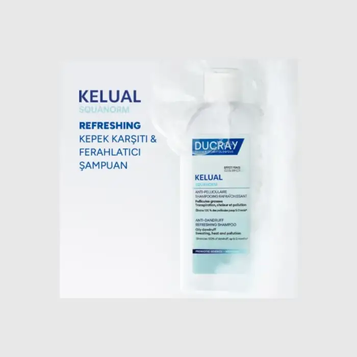 Ducray Kelual Squanorm Kepek Karşıtı & Ferahlatıcı Şampuan 400 ml - 2