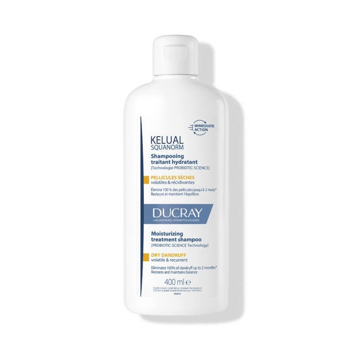 Ducray Kelual Squanorm Kuru Saçlar İçin Kepek Karşıtı Şampuan 400 ml - 1