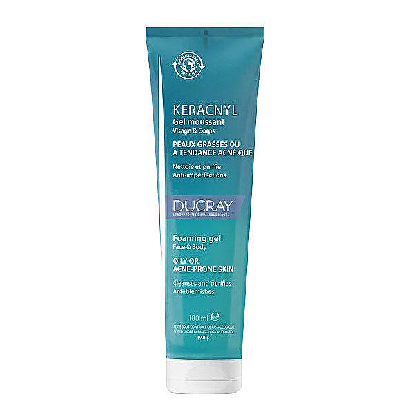 Ducray Keracnyl Yağlı ve Düzensiz Ciltler için Temizleme Jeli 100 ml - 1