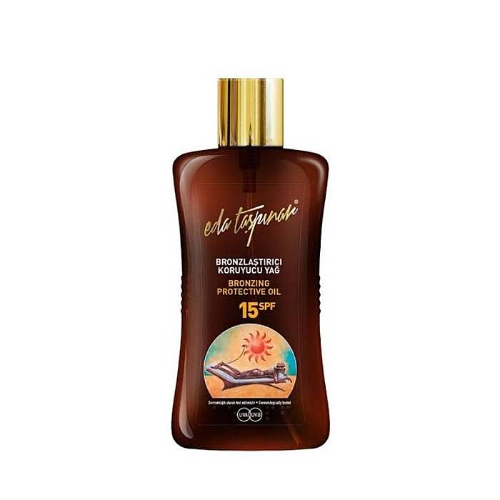Eda Taşpınar Bronzlaştırıcı Koruyucu Yağ SPF15 200 ml - 1