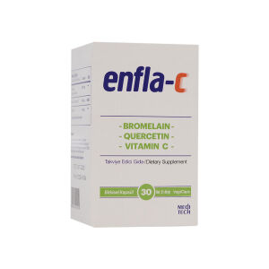 Enfla-C Gıda Takviyesi 30 Bitkisel Kapsül - Meditech