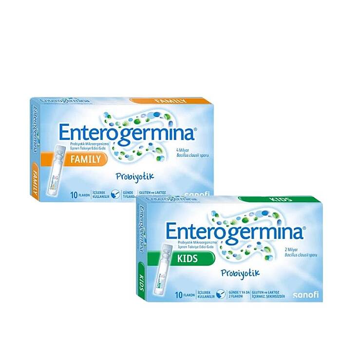 Enterogermina Family 5 Flakon + Kids 10 Flakon Fırsat Paketi - 1