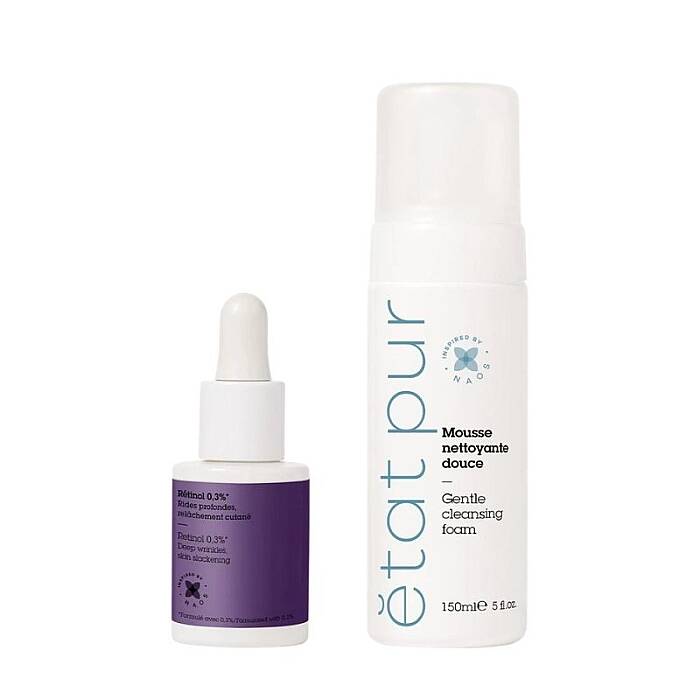 Etat Pur Kırışıklık Karşıtı ve Arındırıcı Etkili Retinol Serum ve Temizleyici Köpük Bakım Seti - 1
