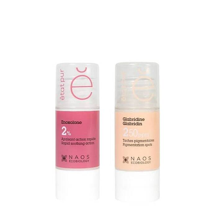 Etat Pur Leke & Kızarıklık Karşıtı İkili Hassas ciltler için Glabridine ve Enoksolon Serum Seti - 1