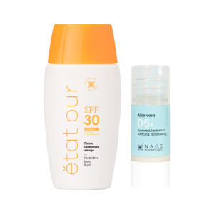 Etat Pur Protective Mineral Fluid SPF30+ 40 ml & Etat Pur Pure Active Aloe Vera 15 ml Hediye - Etat Pur