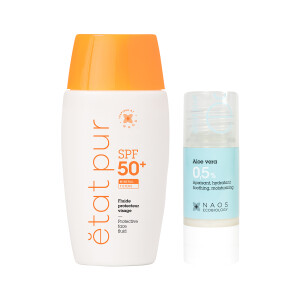 Etat Pur Protective Mineral Fluid SPF50+ 40 ml & Etat Pur Pure Active Aloe Vera 15 ml Hediye - Etat Pur
