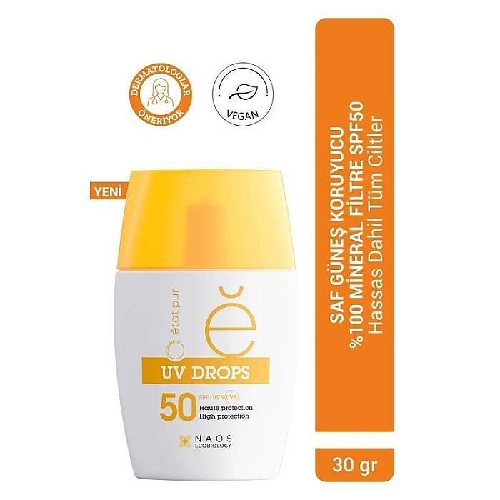 Etat Pur UV Drops Mineral Face Fluid SPF50 30 g - 1